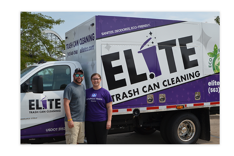 Blaire and Chelsie Howe, Owners of Elite Trash Can Cleaning